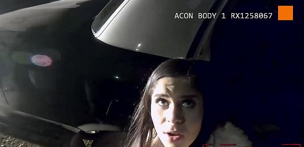  Mischievous teen fucked by cops on the way to the station